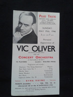 KYRA WAYNE SOPRANO SOPRAN VIC OLIVER CONDUCTOR DIRIGENT CONCERT FLYER HANDBILL - Programme