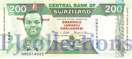 SWAZILAND 200 EMALANGENI 2008 PICK 35 UNC - Swasiland