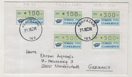 TURKEY,TURKEI,TURQUIE ,TURKEY, AUTOMATON STAMPS ,COVER, 1991 - Brieven En Documenten