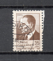 TURQUIE  N° 2355   OBLITERE   COTE 0.15€    ATATURK - Used Stamps