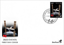 Estonia 2022 Significant Events Start Of Operation Of The Chinese Orbital Station BeePost EE FDC Stamp - Asie