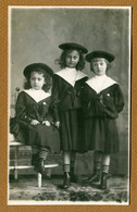 " PRINCESSES MARIE-ADELAÏDE, CHARLOTTE, HILDA DE LUXEMBOURG "  Carte Photo (1902) - Famiglia Reale