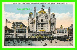 ATLANTIC CITY, NJ - FRONT VIEW HOTEL MARIBOROUGH BLENHEIM FROM BEACH -  PUB. BY P. SANDER - - Atlantic City