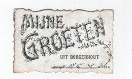2 Oude Postkaarten Borgerhout  Mijne Groeten Uit Borgerhout - Berlaar