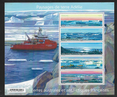 CN26 - TAAF Mise En Service Du 1.1.2023 - Bloc Feuillet Paysages De Terre Adélie. - Ongebruikt