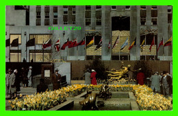 NEW YORK CITY, NY - FOUNTAINS IN THE PROMENADE ROCKFELLER PLAZA -  ALFRED MAINZER - - Lugares Y Plazas