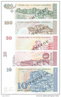 Macedonia 1993. Complete Banknote Set SPECIMEN PRIMEROK RRR UNC - Macedonia Del Nord