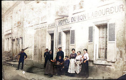 CAFE AU BON LABOUREUR    TIRAGE     MODERNE D APRES PLAQUE PHOTO RECOLORISEE PAR MES SOINS - Cafés