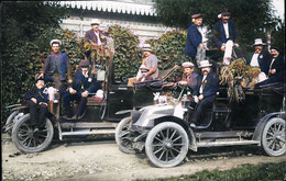 VOITURE ANCIENNE     MODERNE D APRES PLAQUE PHOTO RECOLORISEE PAR MES SOINS - Passenger Cars