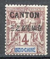 CANTON ⭐ > Yvert N° 19 (Petit Clair) ⭐ Neuf Ch - MH ⭐ - Unused Stamps