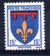 ARMOIRIES DE PROVINCES - 1943: "provence" N° 574** - 1941-66 Escudos Y Blasones