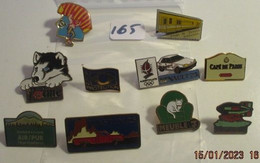 SUPER AFFAIRE A PRIX CASSE !!! LOT 165 : Lot De 10 Pin's TOUS DIFFERENTS En Très Bon état Mais SANS Les Attaches - Lots