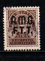 TRIESTE - AMGFTT - 1947 - SOVRASTAMPA - USATO - Segnatasse