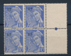 FRANCE - BLOC DE 4 N° 657 NEUF* AVEC GOMME ALTEREE - 1944 - 1938-42 Mercurio