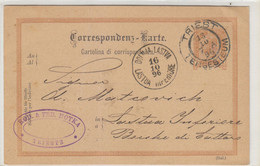 Postal Card Austria 1896. Trieste  - Donja Lastva - Sonstige & Ohne Zuordnung