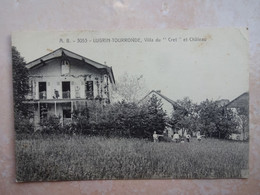 CPA 74 LUGRIN TOURRONDE Villa Du "Cret" Et Château - Lugrin