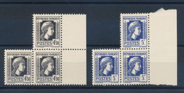 FRANCE - BLOCS DE 3 N° 644/45 NEUFS** SANS CHARNIERE - 1944 - COTE : 25€20 - 1944 Marianne Van Algerije