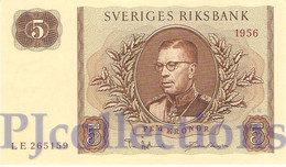 SWEDEN 5 KRONOR 1956 PICK 42c UNC - Svezia