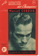 BOXE - MARCEL CERDAN - PLAQUETTE - LE MIROIR DES CHAMPIONS - - Bücher