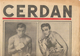 BOXE - MARCEL CERDAN - FRANCE-DIMANCHE - OCTOBRE 1949 - - Libros