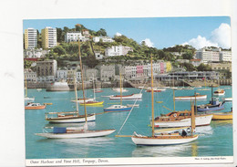 TORQUAY, Le Port Et Vane Hill, Voiliers, Ed. J.Hinde 1970 Environ - Torquay