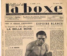 REVUE - L'OFFICIEL DE LA BOXE - 1947 - - Libros