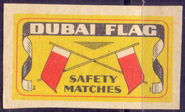 MATCH LABELS EXPORT - DUBAI  FLAG - UAE - Cc 1960. - Drava - Unused - Zündholzschachteletiketten