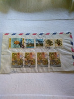 Taiwan.2 Letters To Uruguay & Argentina Registered Beautiful Stamps Conmems/defs..stamps  Reg  E7.conmems.1or 2 Piece - Storia Postale