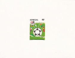 Senegal 1986 DELUXE PROOF Epeuve: Football Fussball Calcio; Africa Cup Of Nation - Cairo; CAF Cup - Fußball-Afrikameisterschaft