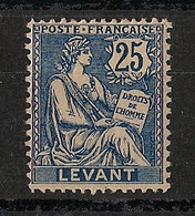 LEVANT - 1906 - N°Yv. 24 - Type Mouchon 25c Bleu - Neuf Luxe ** / MNH / Postfrisch - Nuovi