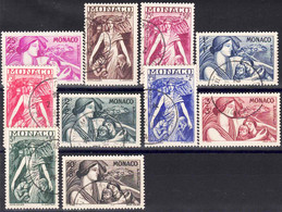 YT 215 à 224 - Used Stamps