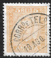 Angra – 1892 King Carlos 5 Réis Used Stamp - Angra