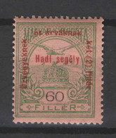 Specials - Hungary 1915. War Assistant 60f With Short Text! MNH (**) Michel: 175 I - Nuovi