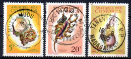 Comores: Yvert N° 22/24 - Used Stamps