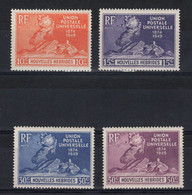 Nouvelles Hebrides - YV 136 à 139 N* MH Complete UPU Cote 12 Euros - Unused Stamps