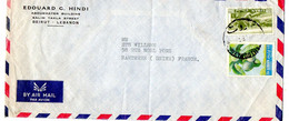 Liban--1963--lettre BEYROUTH  Pour NANTERRE-92 (France) ..timbres ( Fruits ) Sur Lettre, Cachet - Liban