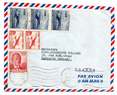 Chili  -1960--lettre SANTIAGO  Pour NANTERRE-92 (France) Composition De Timbres  Sur Lettre, Cachet - Chili