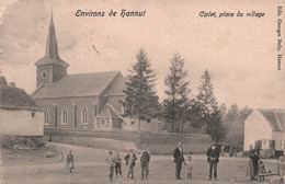 CPA Environs De Hannut - Ciplet Place Du Village - Edit Georges Bully - Animé - Oblitéré A Orp En 1907 - Otros & Sin Clasificación