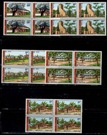 WALLIS AND FUTUNA 1977 BUILDINGS ON WALLIS AND FUTUNA BLOCK OF 4 MI No 292-6 MNH VF!! - Unused Stamps