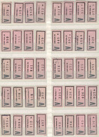 BRD V-Zettel PLZ-Bezirk 50-59 114 Verschiedene (Germany V-labels 114 Different Postcode 50-59) - R- Und V-Zettel