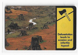 NAMIBIE REF MV CARDS NMB-172 N$10 THEME ENVIRONNEMENT CLIMAT ECOLOGIE DEFORESTATION SO3 Date 2000 MINT NEUF - Namibie