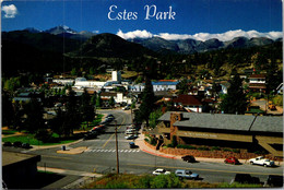 Colorado Estes Park Showing First National Bank In Foreground - Rocky Mountains