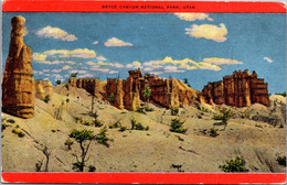 Utah Bryce Canyon National Park Looking East Toward Mormon Temple Group - Bryce Canyon