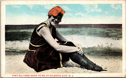 New Jersey Atlantic City Woman On Beach They All Look Good To Me - Atlantic City