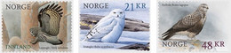 Norway 2018 Birds 3v Adhesive Mint - Ungebraucht