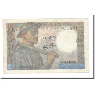 France, 10 Francs, Mineur, 1946, 1946-09-26, TTB+, Fayette:8.15, KM:99e - 10 F 1941-1949 ''Mineur''