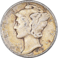 Monnaie, États-Unis, Dime, 1942 - 1916-1945: Mercury (Mercurio)