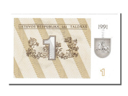 Billet, Lithuania, 1 (Talonas), 1991, NEUF - Lituanie