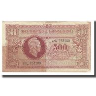 France, 500 Francs, Marianne, Undated (1945), TB, Fayette:VF 11.1, KM:106 - 1943-1945 Marianna