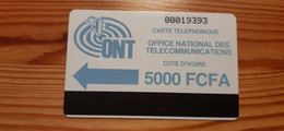 Phonecard Ivory Coast 5000 - Costa D'Avorio